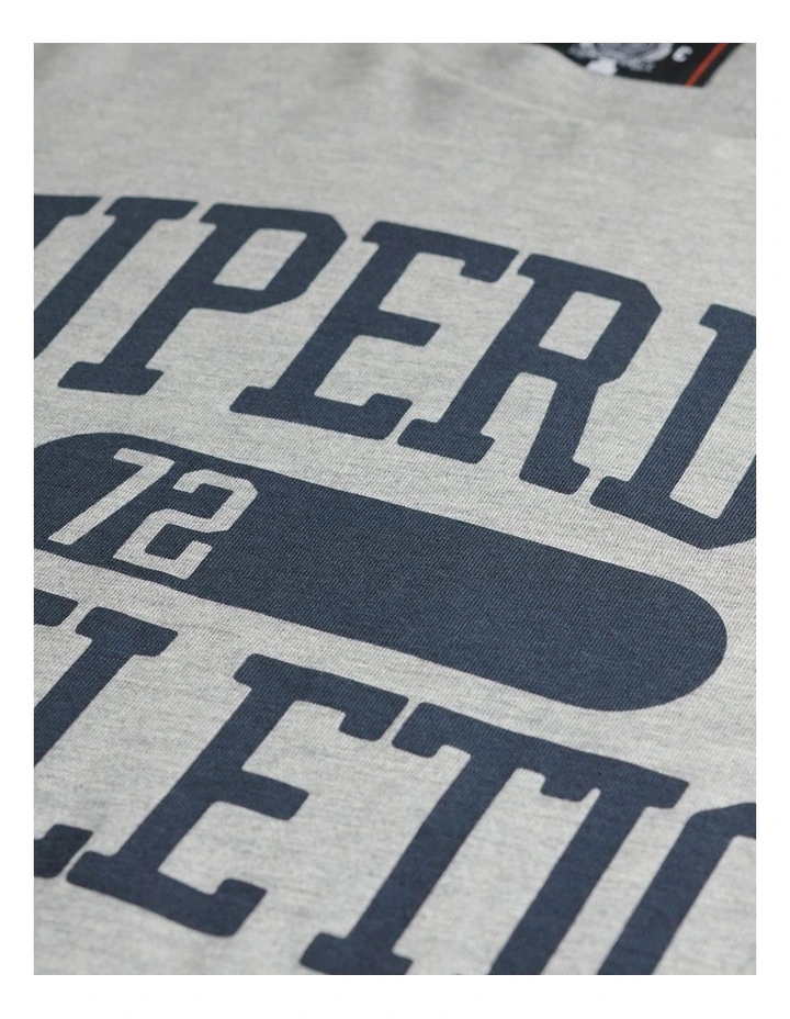 Athletic Essential Tee in Grey Marl image 4
