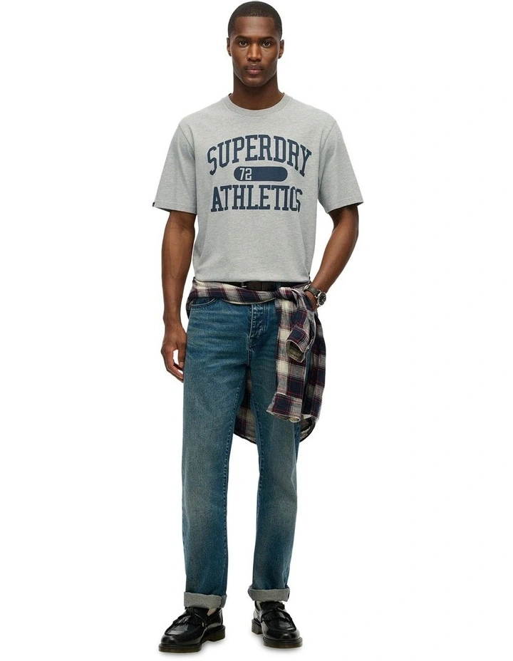 Athletic Essential Tee in Grey Marl image 5