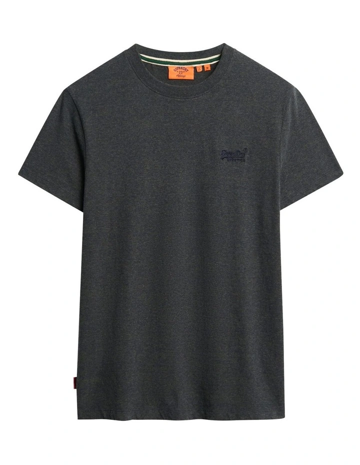 Essential Logo Tee in Eclipse Navy/Olive Feeder image 5