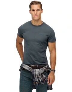 Essential Logo Tee in Stormy Weather Blue