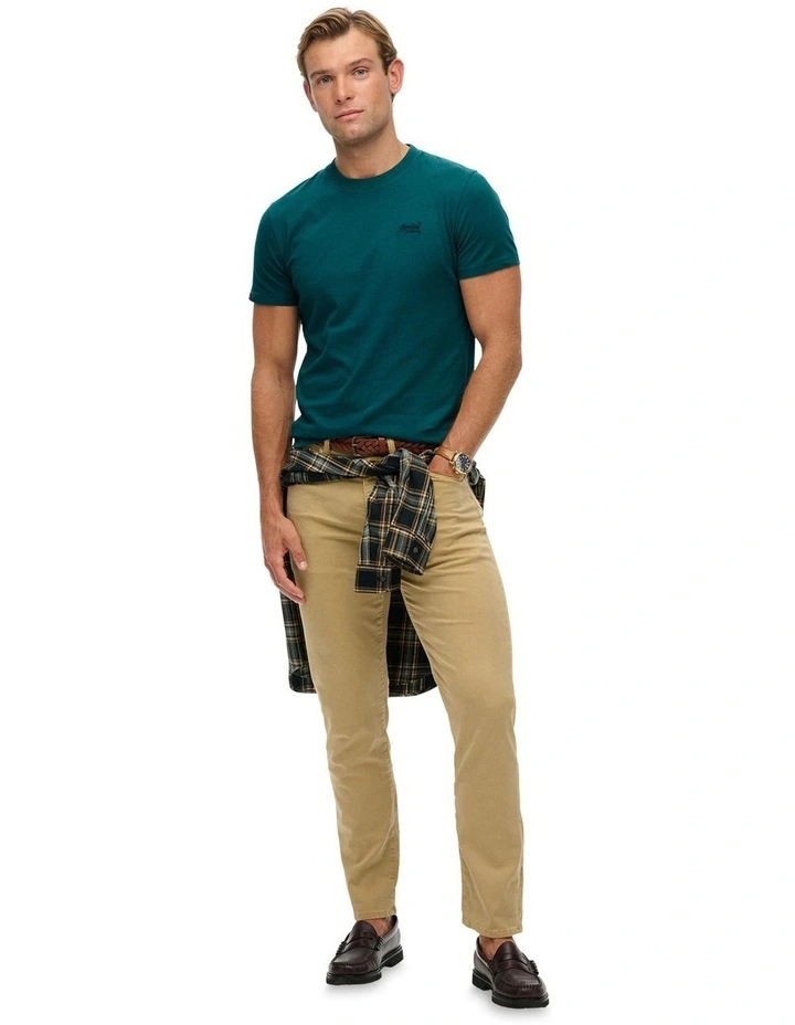 Essential Logo Tee in Storm Green image 4