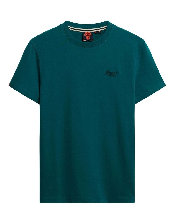 Essential Logo Tee in Storm Green image 6