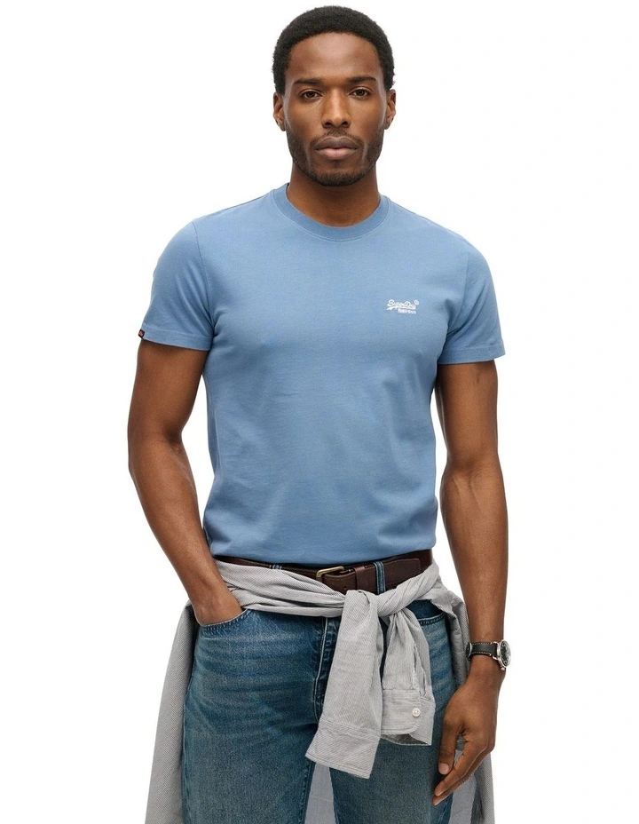 Essential Logo Tee in Moonlight Blue image 1