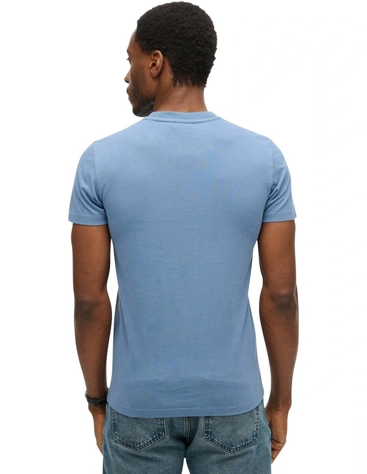 Essential Logo Tee in Moonlight Blue image 2