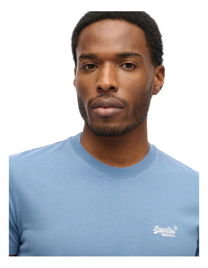 Essential Logo Tee in Moonlight Blue image 3