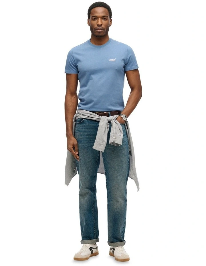 Essential Logo Tee in Moonlight Blue image 4