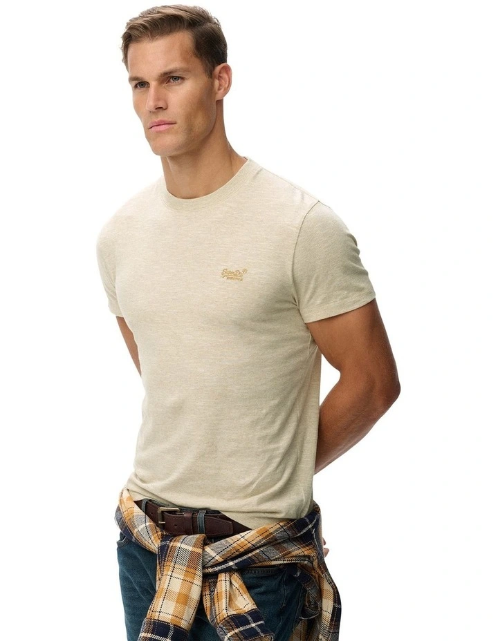 Essential Logo Tee in Surplus Neutral Beige Feeder image 2