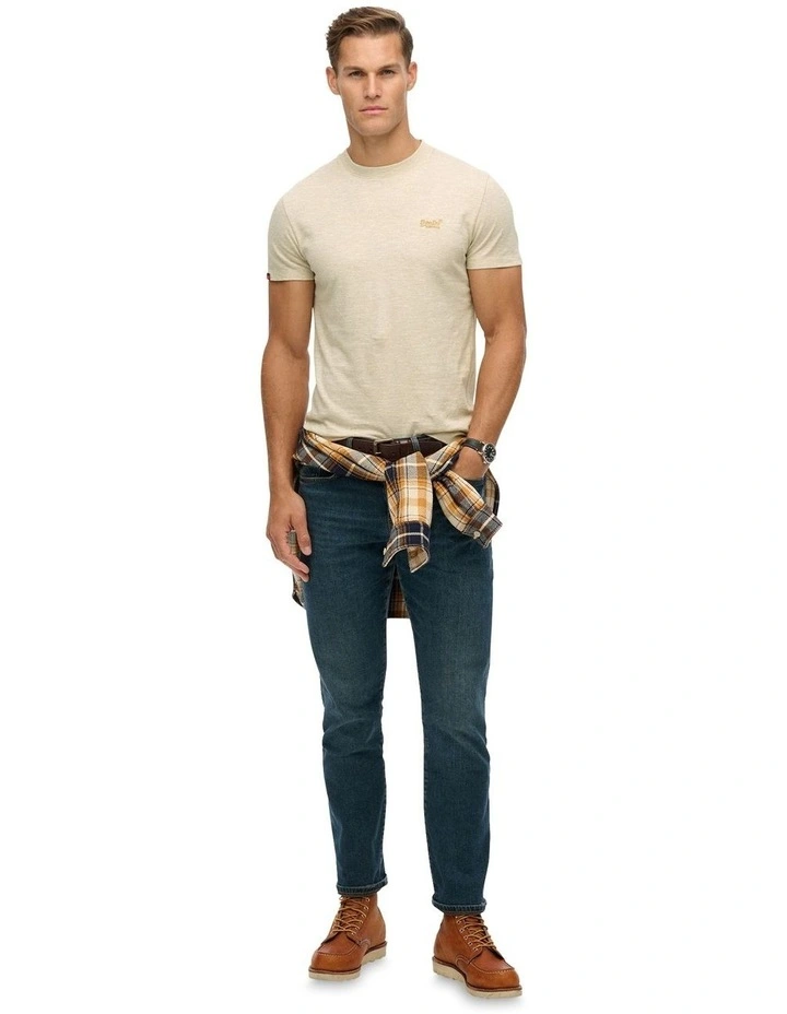 Essential Logo Tee in Surplus Neutral Beige Feeder image 4