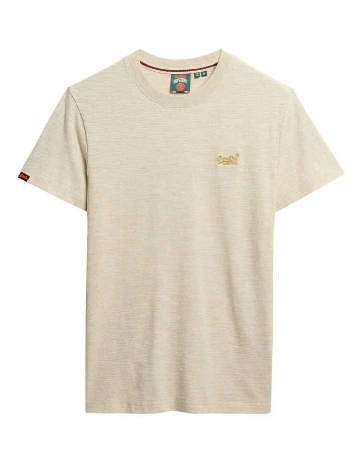 Essential Logo Tee in Surplus Neutral Beige Feeder image 6