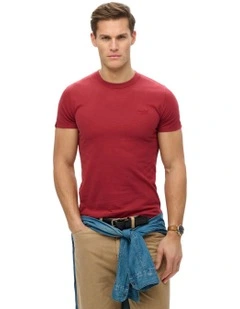 Essential Logo Tee in League Red