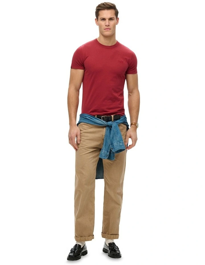 Essential Logo Tee in League Red image 3