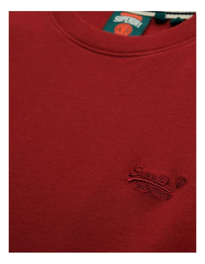 Essential Logo Tee in League Red image 4