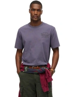 Athletic Essential Graphic Tee in Greystone