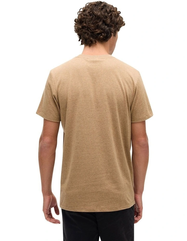 VL Heritage Graphic Tee in Buck Tan Brown Marle image 2