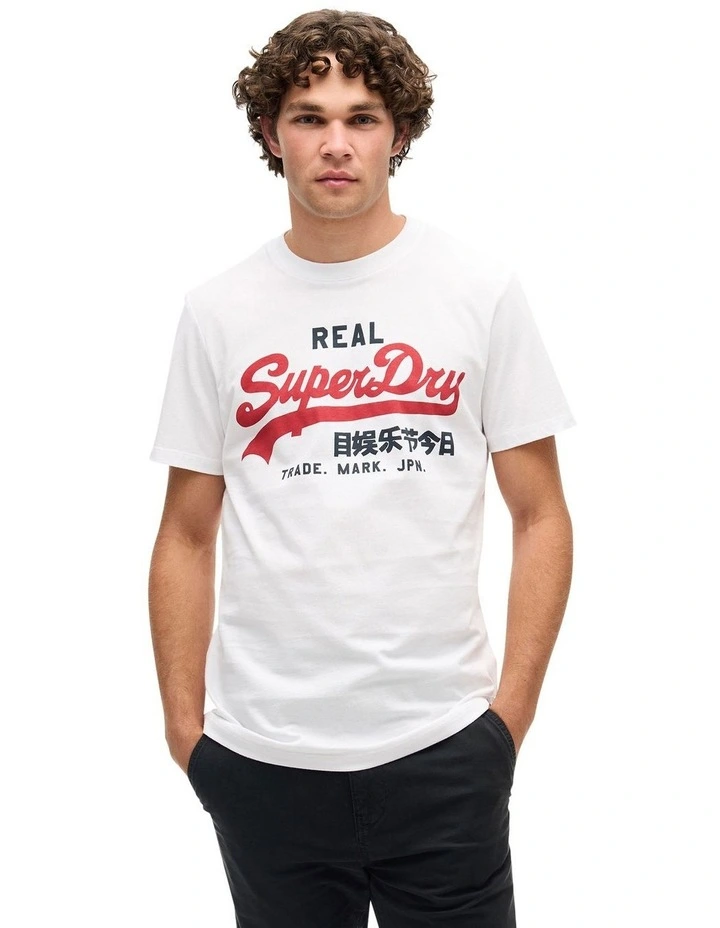 VL Heritage Graphic Tee in Optic image 1