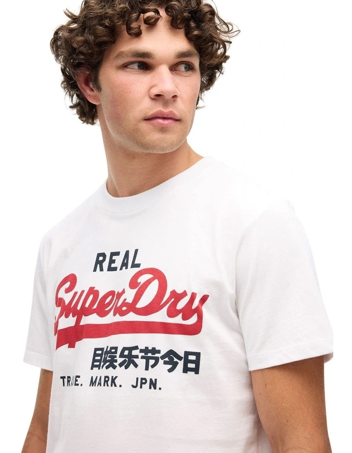 VL Heritage Graphic Tee in Optic image 3