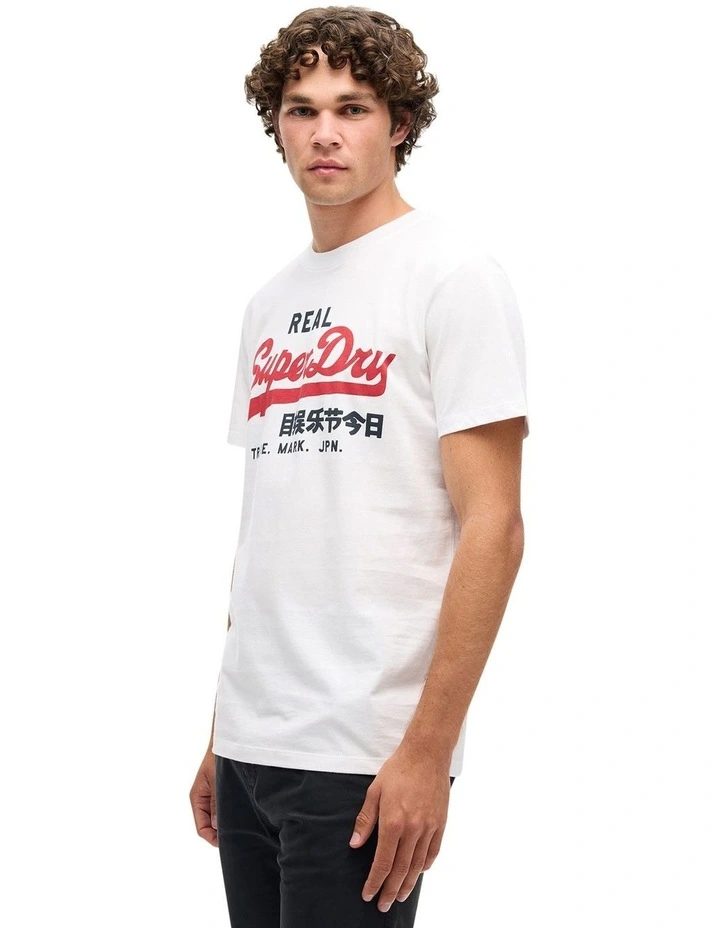 VL Heritage Graphic Tee in Optic image 4