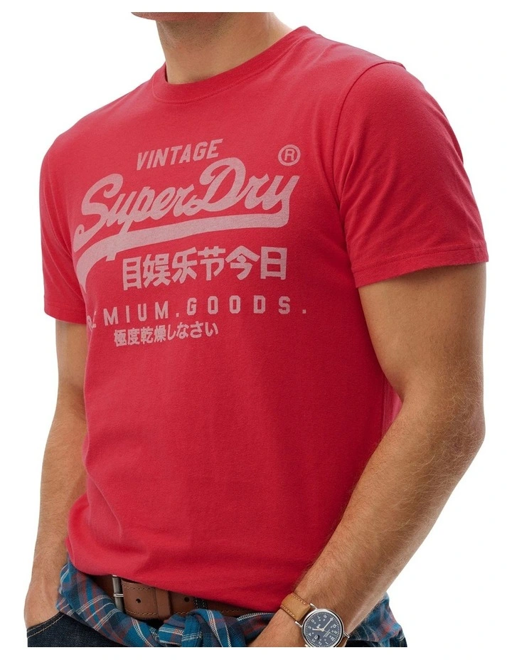 Vintage Logo Classic Tee in Indiana Red image 4