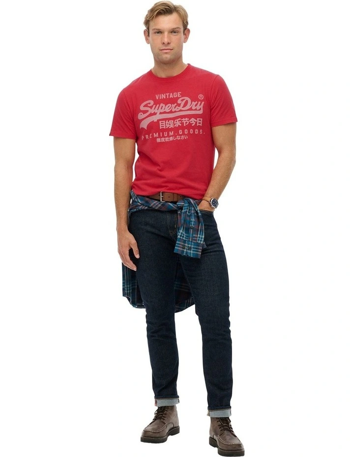 Vintage Logo Classic Tee in Indiana Red image 5