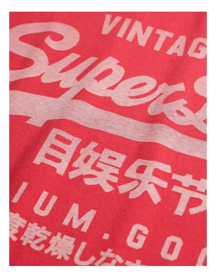 Vintage Logo Classic Tee in Indiana Red image 6