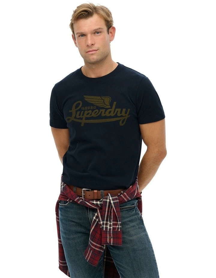 Heritage Brand Relaxed Tee in Eclipse Navy image 1