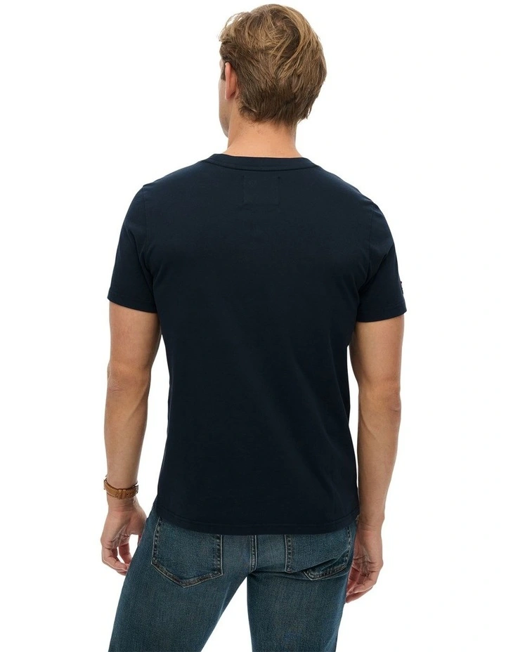 Heritage Brand Relaxed Tee in Eclipse Navy image 2