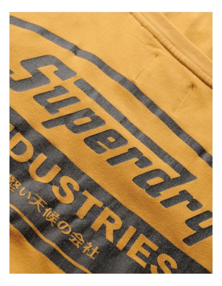 Work Logo Loose Tee in Denim Co Ochre Brown image 5