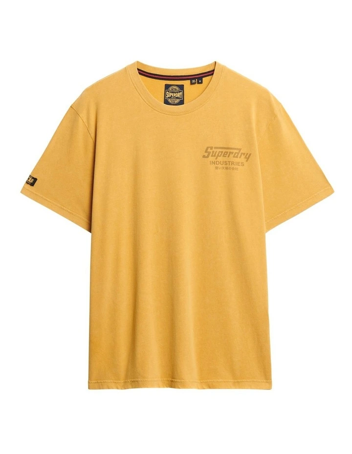 Work Logo Loose Tee in Denim Co Ochre Brown image 7