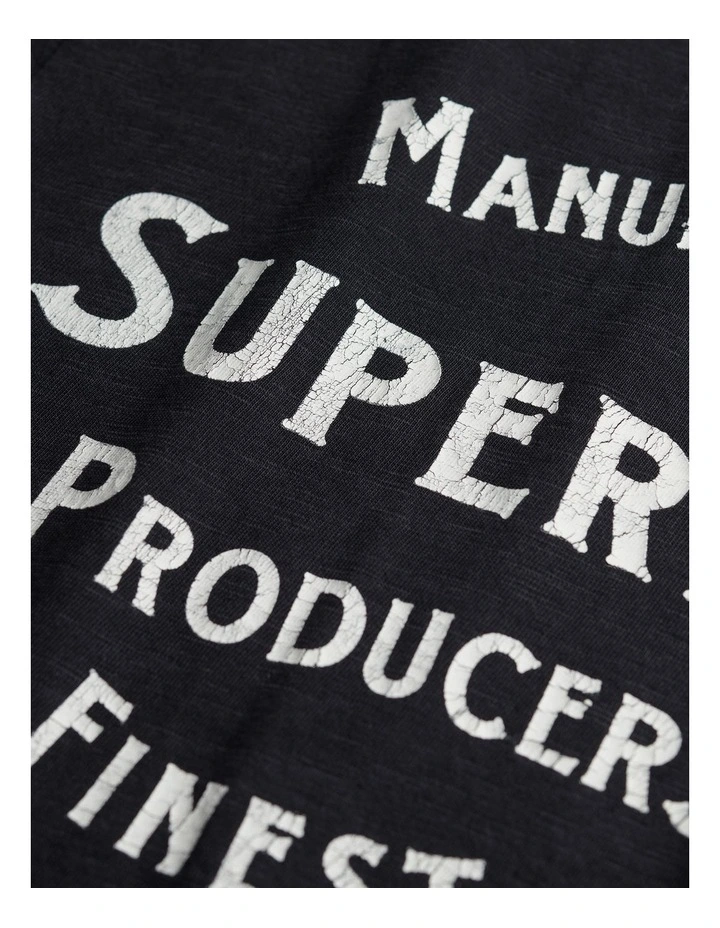 Copper Label Relaxed Tee in Washed Black image 6
