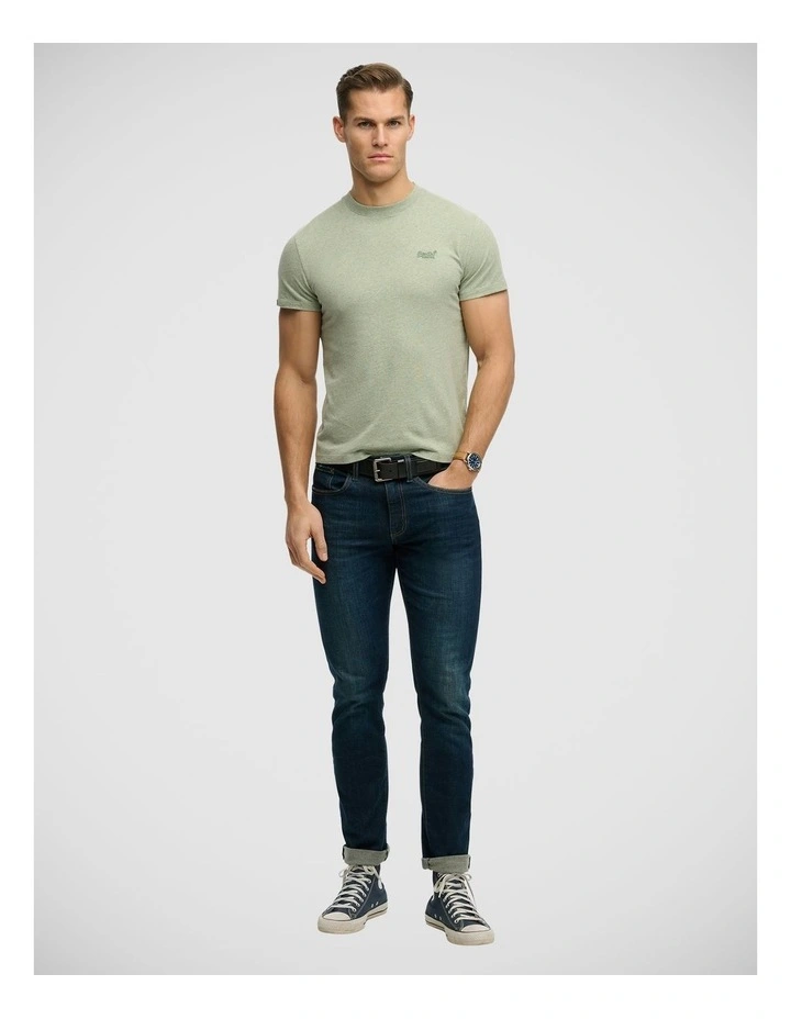 Essential Logo T/Shirt in Vintage Sage Green Marl image 5