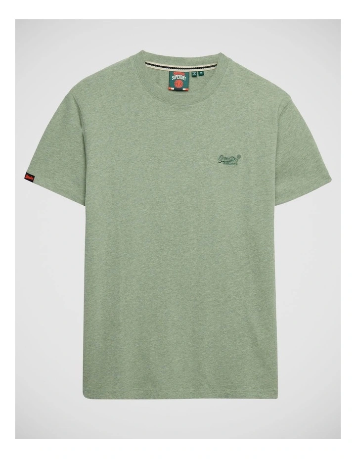 Essential Logo T/Shirt in Vintage Sage Green Marl image 7