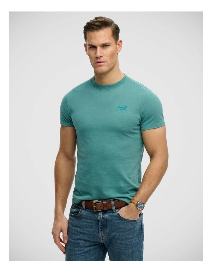 Essential Logo T/Shirt in Teal image 1