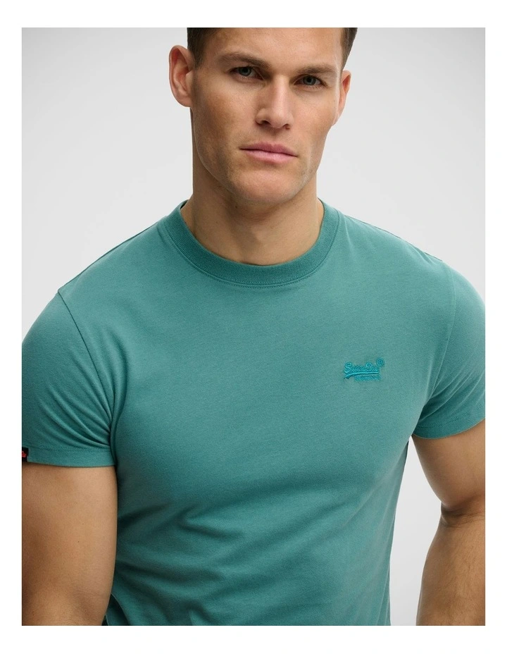 Essential Logo T/Shirt in Teal image 4