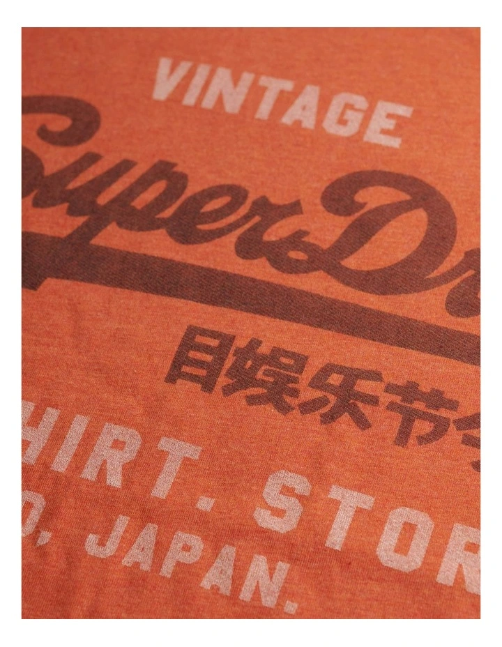 Vintage Heritage Relaxed T-Shirt in Rust Orange Marl image 6