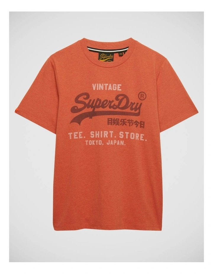 Vintage Heritage Relaxed T-Shirt in Rust Orange Marl image 7