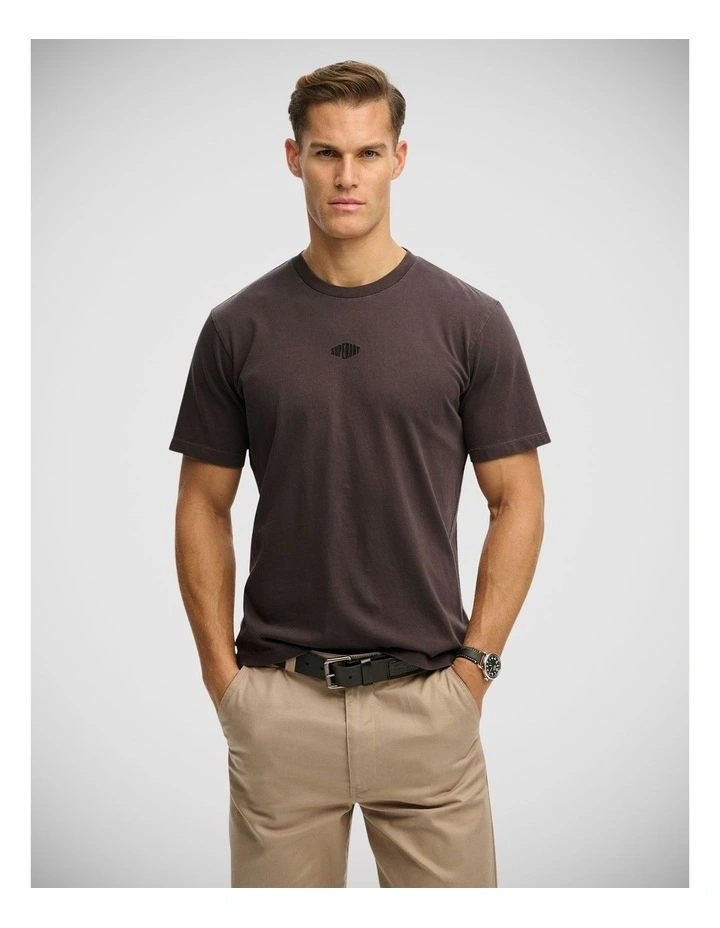 Micro Logo T/Shirt in Shale Dark Grey image 1