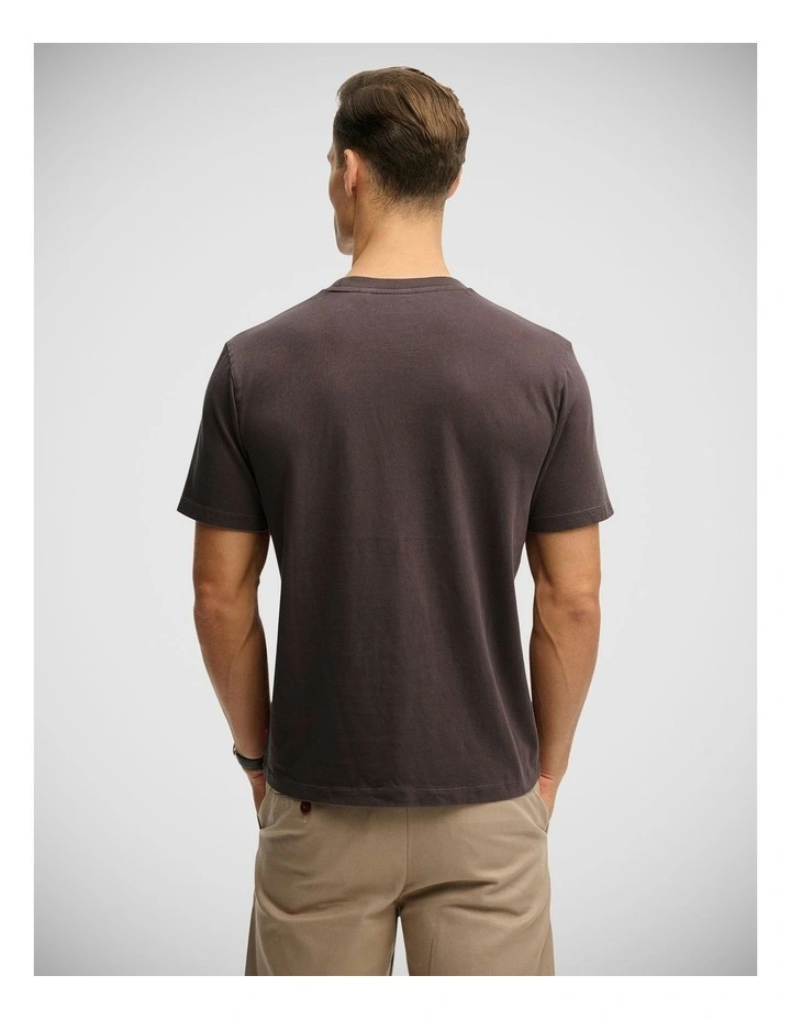 Micro Logo T/Shirt in Shale Dark Grey image 2