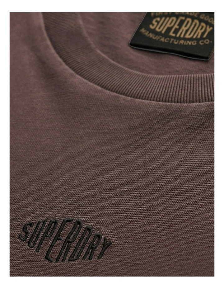 Micro Logo T/Shirt in Shale Dark Grey image 6