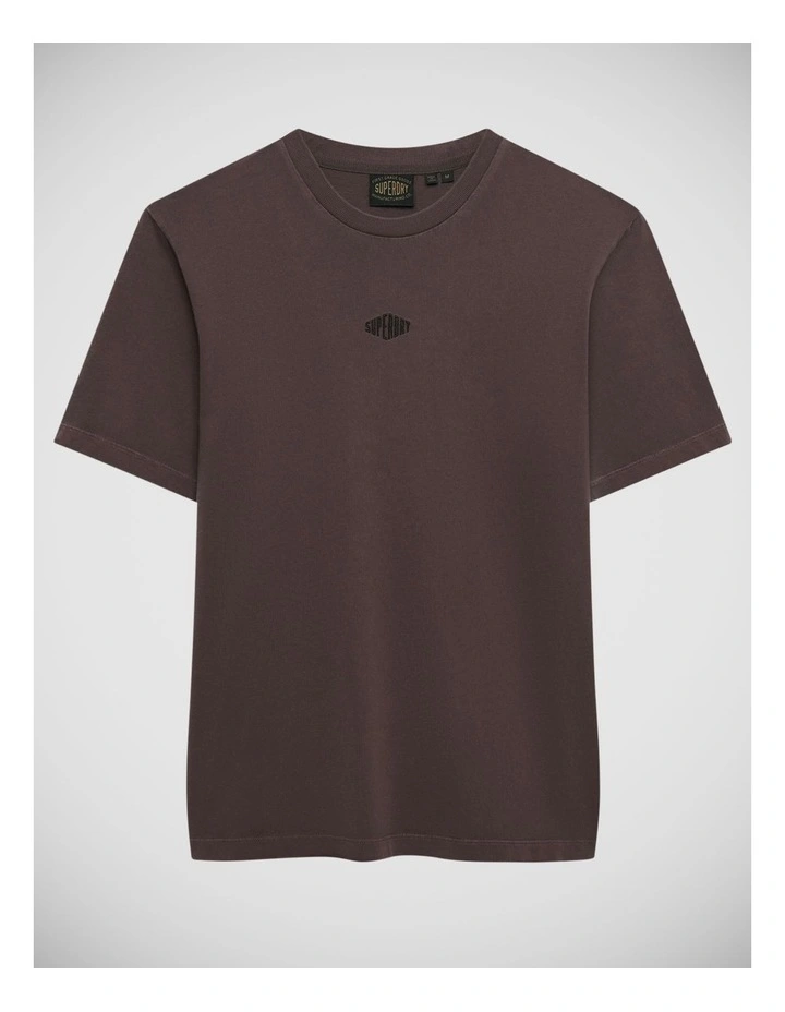 Micro Logo T/Shirt in Shale Dark Grey image 7