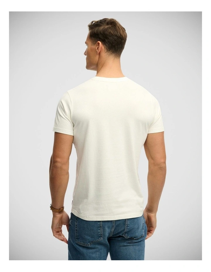 Outdoors Mountain Relaxed T/Shirt in Off White image 2