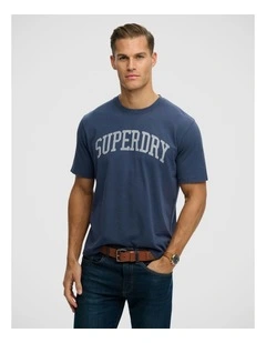 Athletic Ess Graphic T/Shirt in Lauren Navy