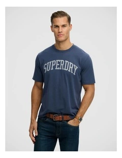Athletic Ess Graphic T/Shirt in Lauren Navy