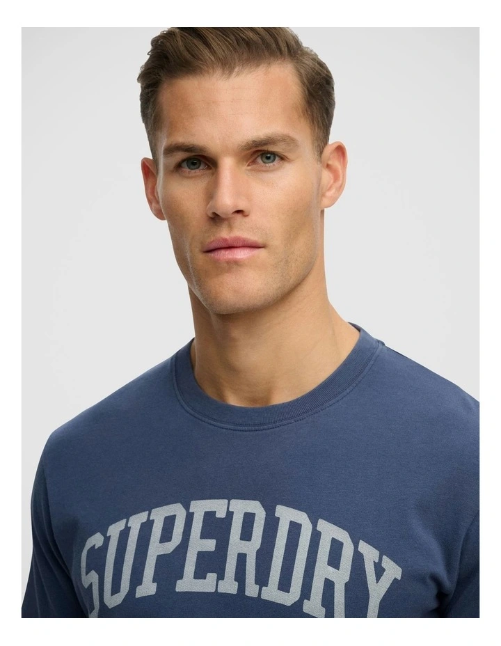 Athletic Ess Graphic T/Shirt in Lauren Navy image 3