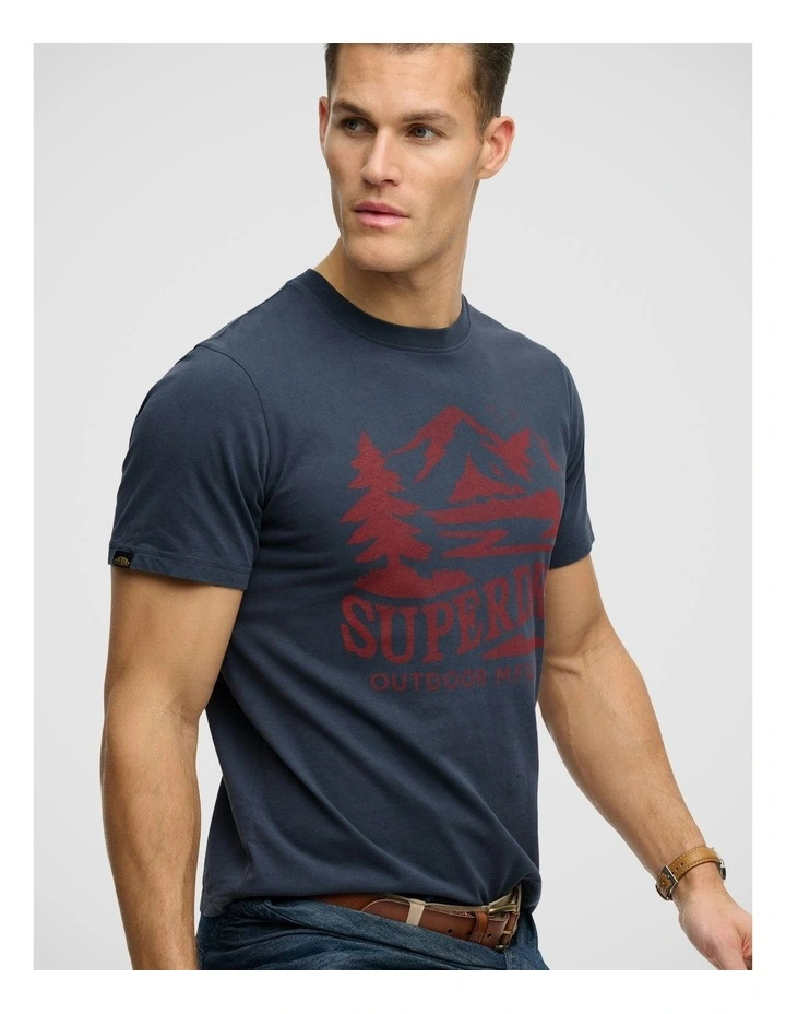 Retro Outdoor Relaxed T/Shirt in Lauren Navy image 4