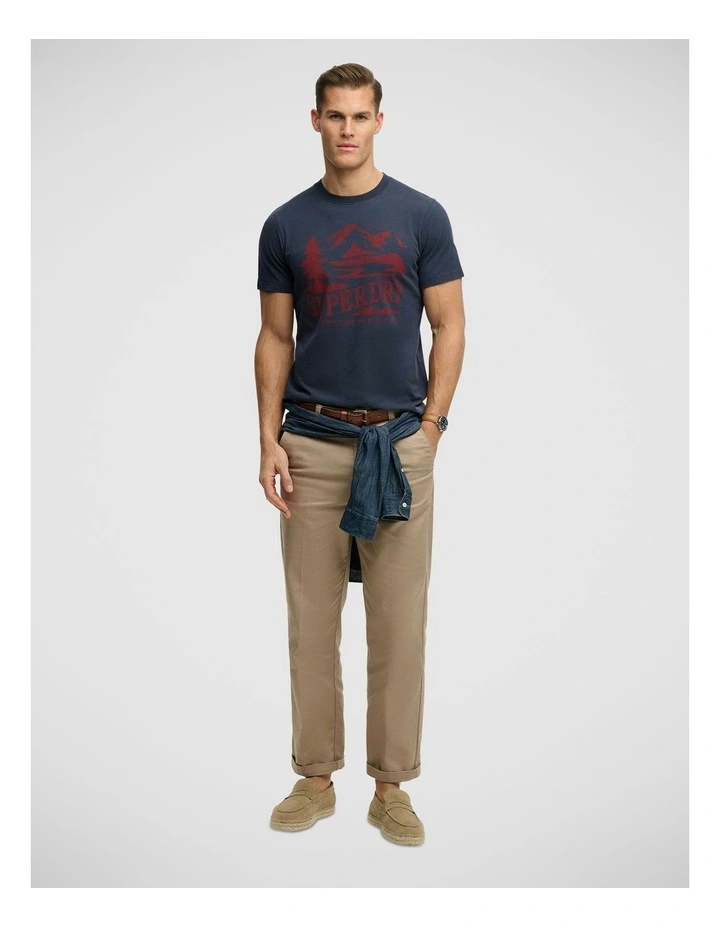 Retro Outdoor Relaxed T/Shirt in Lauren Navy image 5