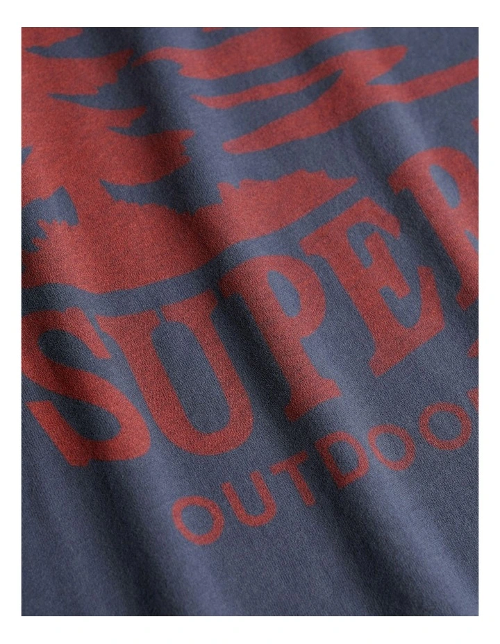 Retro Outdoor Relaxed T/Shirt in Lauren Navy image 6