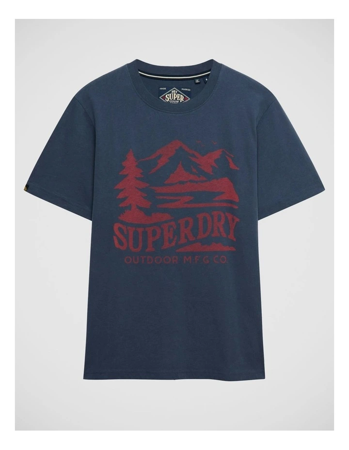 Retro Outdoor Relaxed T/Shirt in Lauren Navy image 7