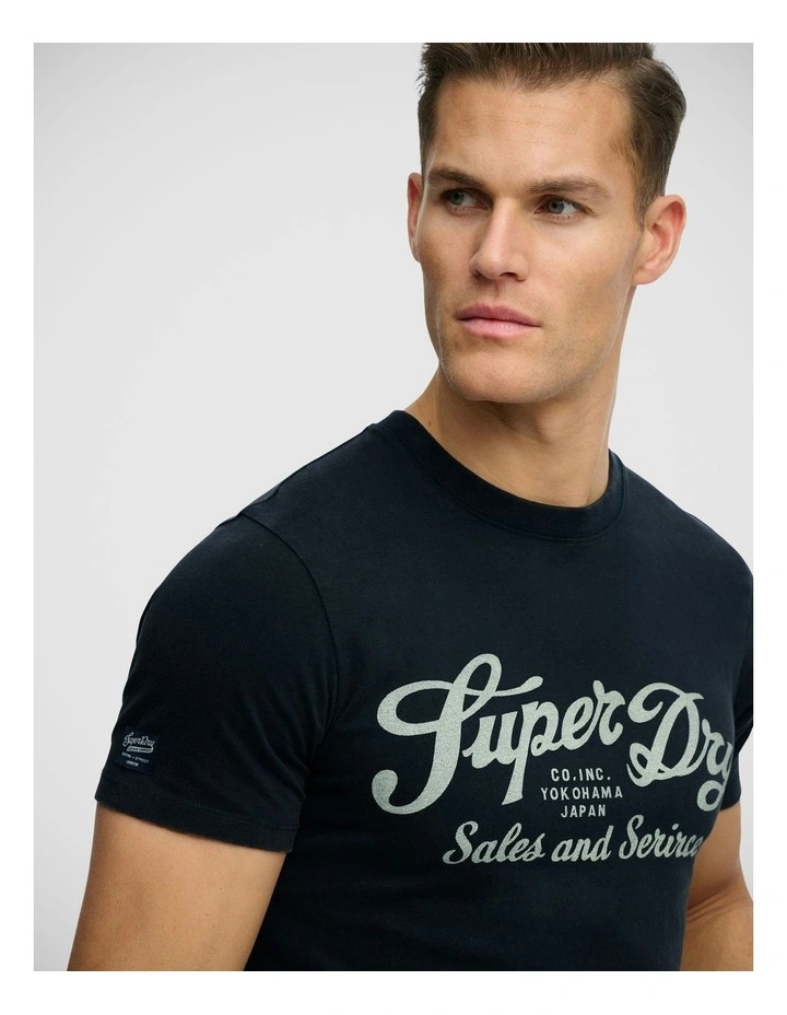 Industry Worker Relaxed T/Shirt in Eclipse Navy image 4