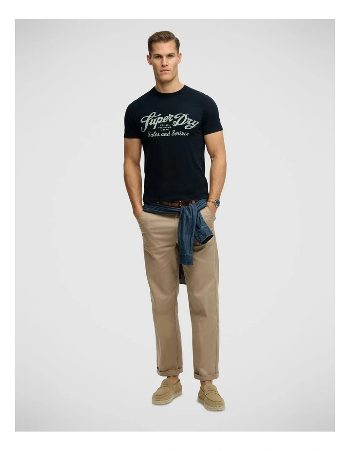 Industry Worker Relaxed T/Shirt in Eclipse Navy image 5
