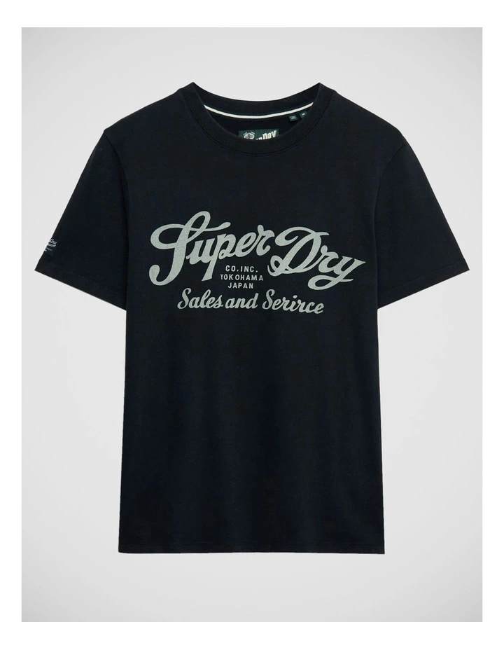 Industry Worker Relaxed T/Shirt in Eclipse Navy image 7